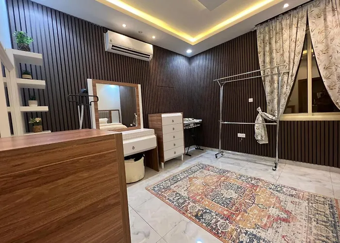 شقه فاخرة بالنرجس بالقرب من المطار